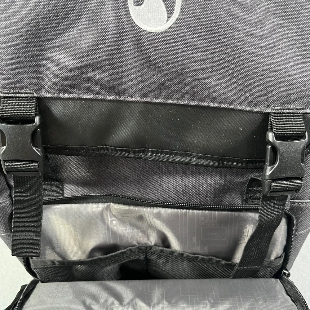 OGIO Dark Gray Backpack with Flamingo Logo Laptop School Travel Bag Padded‎